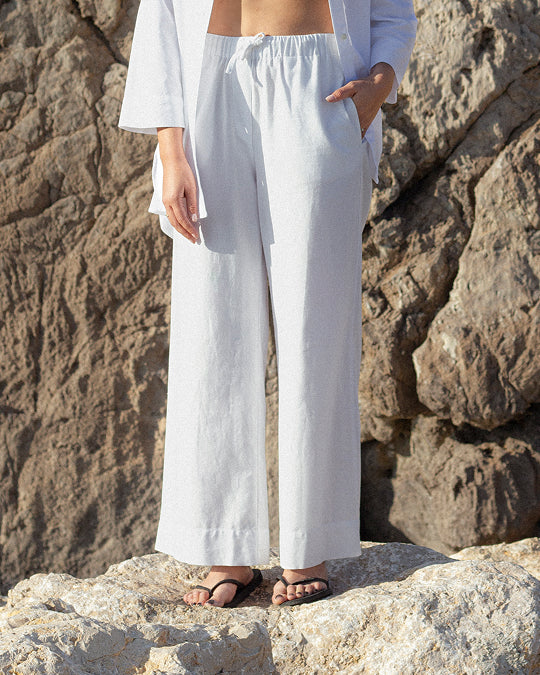 Women UV Trousers Soleil Bright White