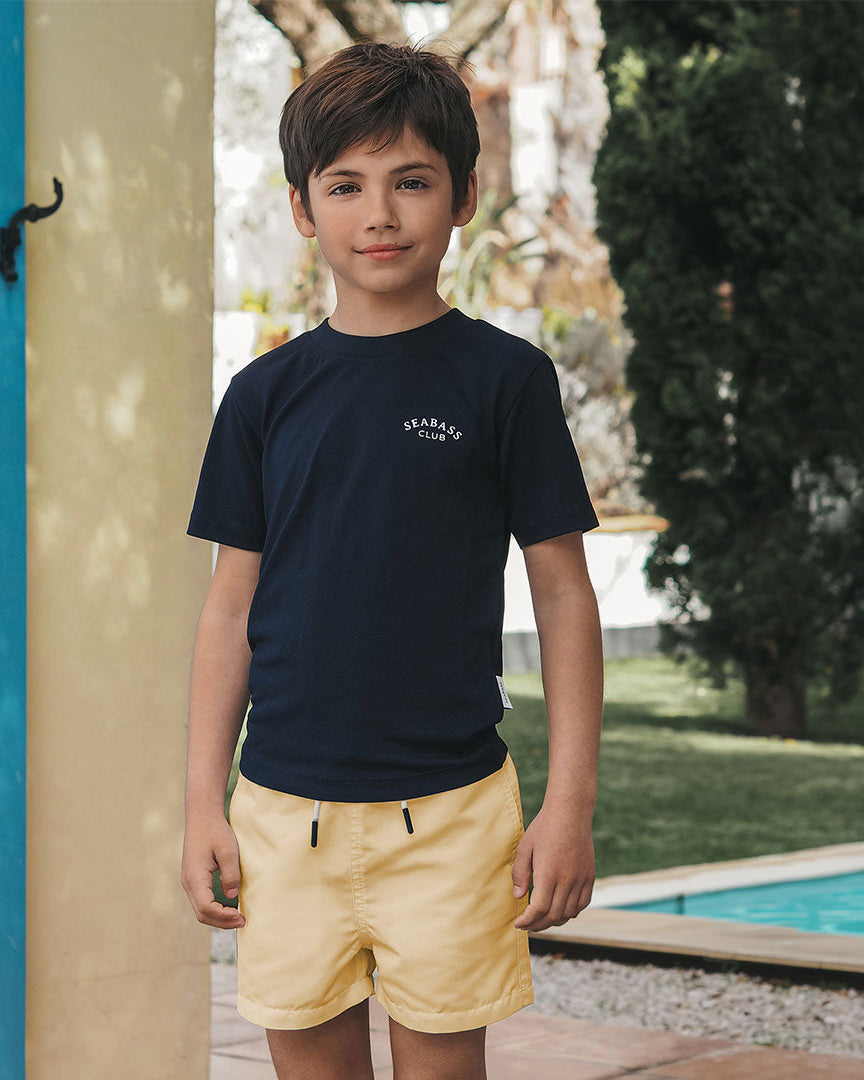 Boys UV Swim Short Lemon Yellow - solid