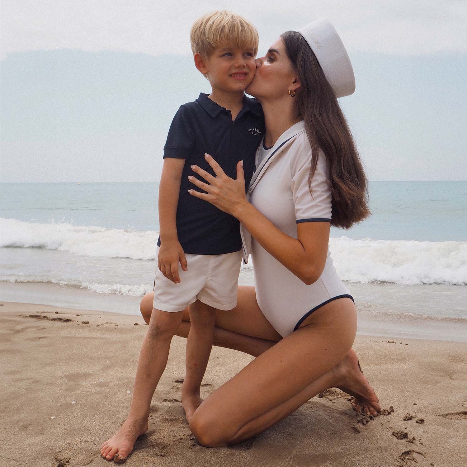 Kids UV Polo Shirt Navy