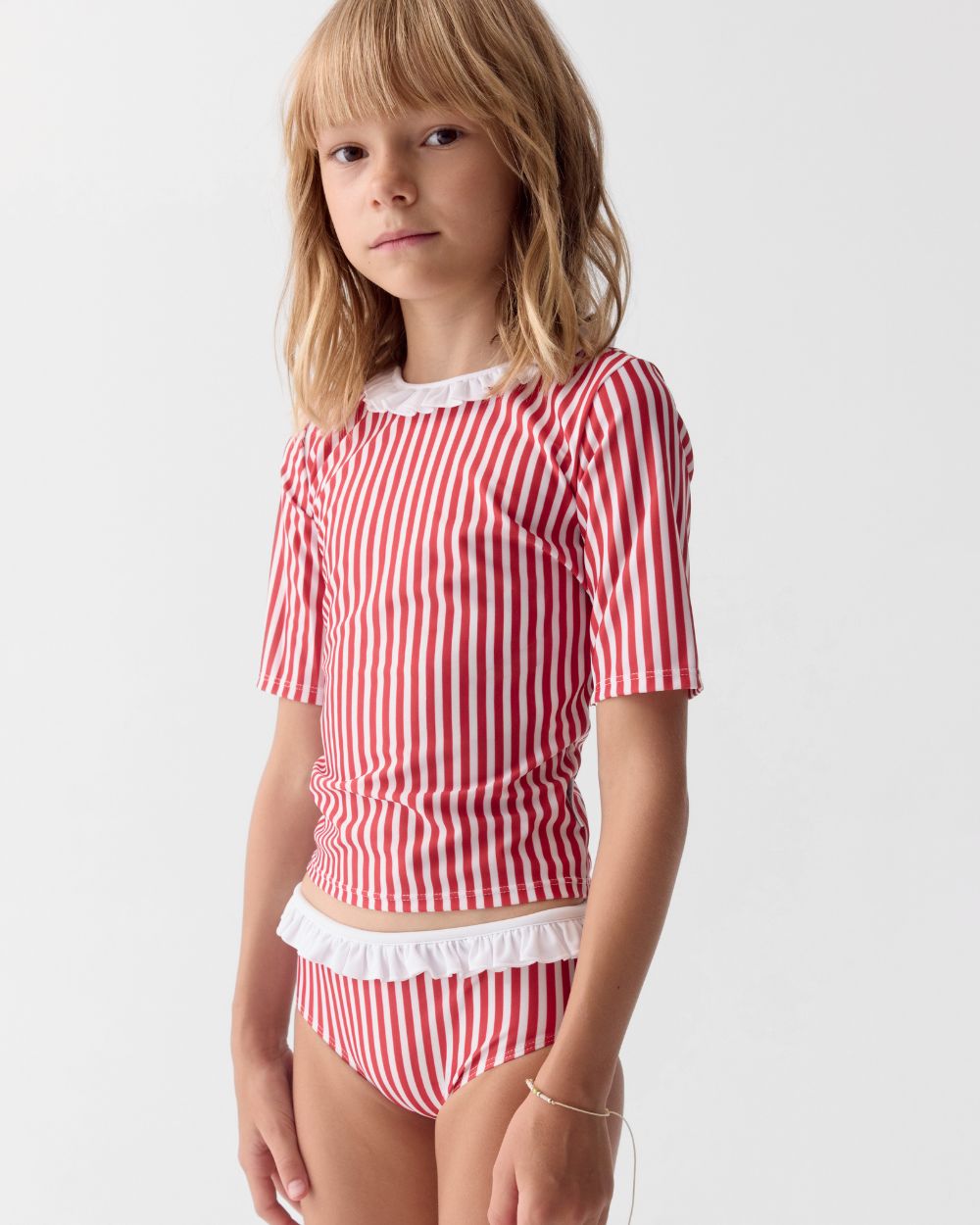 Girls UV Swim Set Ruffle Venice