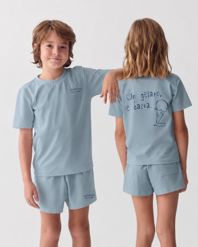 Kids UV T-Shirt Summer Flavours Forte dei Marmi Light Blue