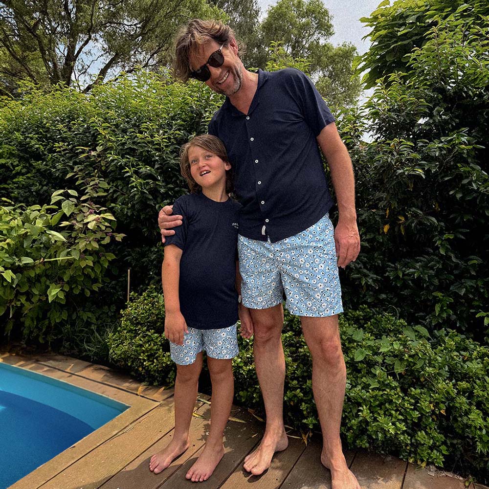 Men UV Swim Short Palma - light blue