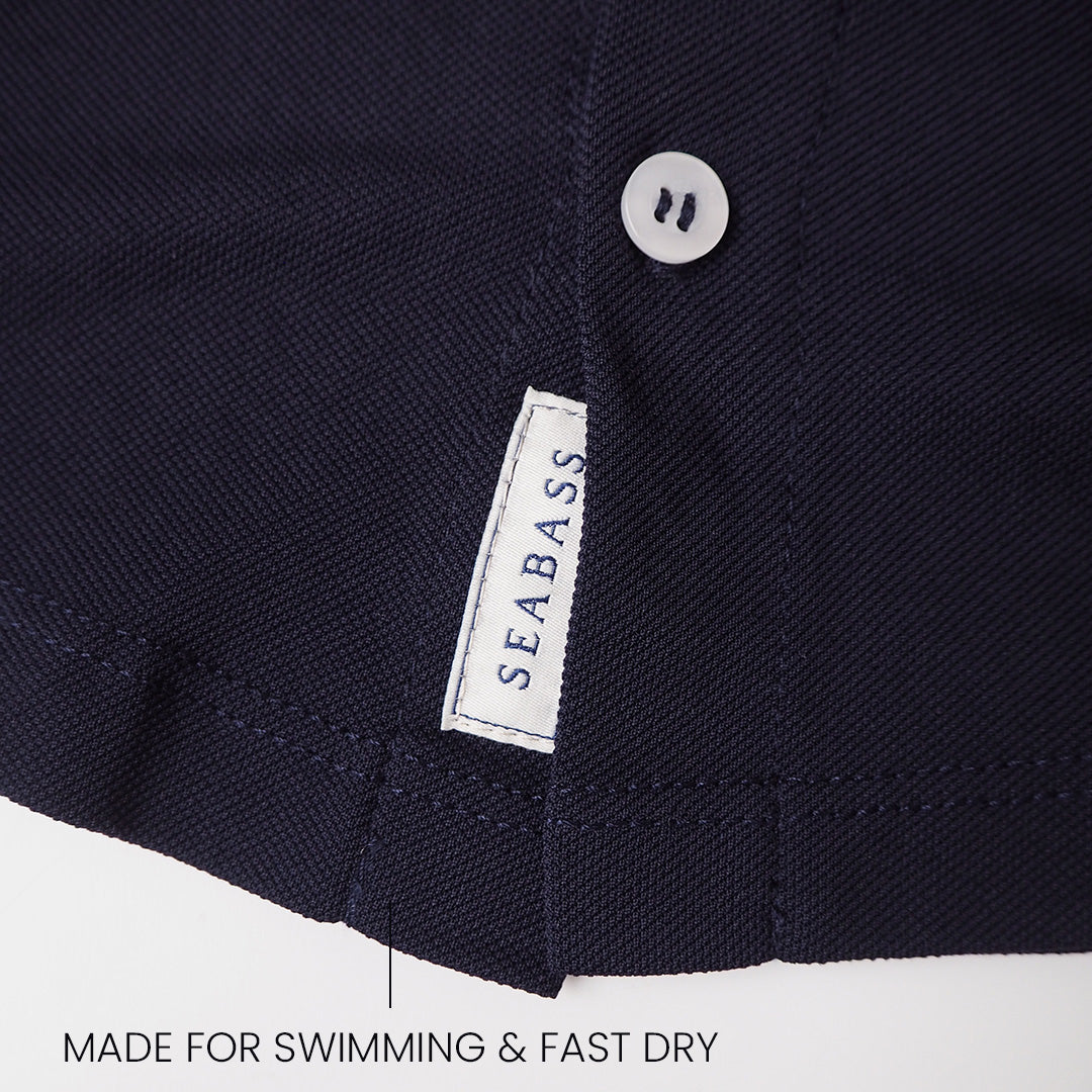 Boy UV Camp Shirt Navy Blue