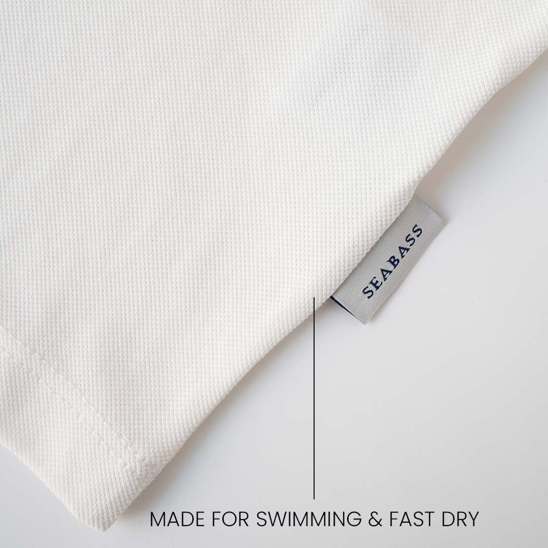 Boy UV Polo Shirt Pearl White