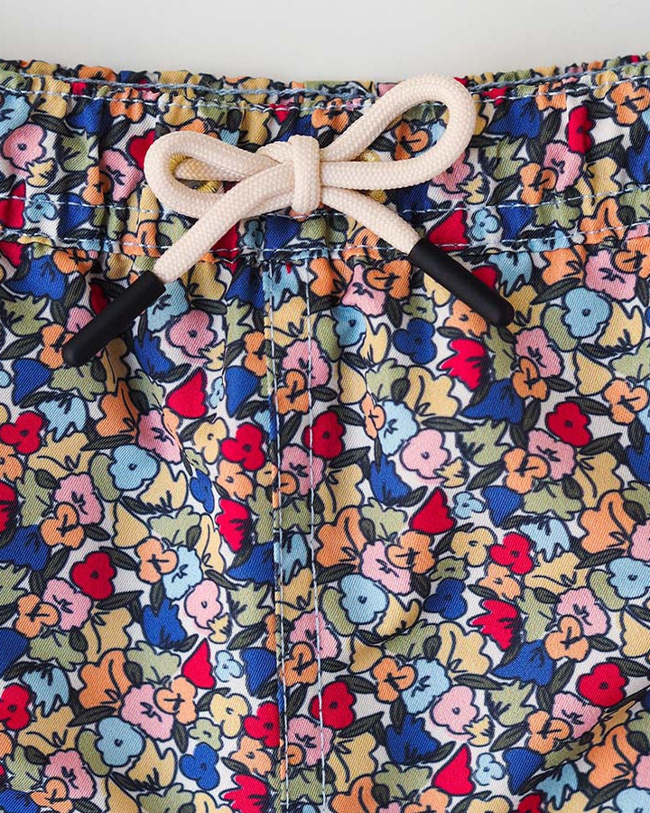 Boy UV Swim Short Valencia - multicolor flowers