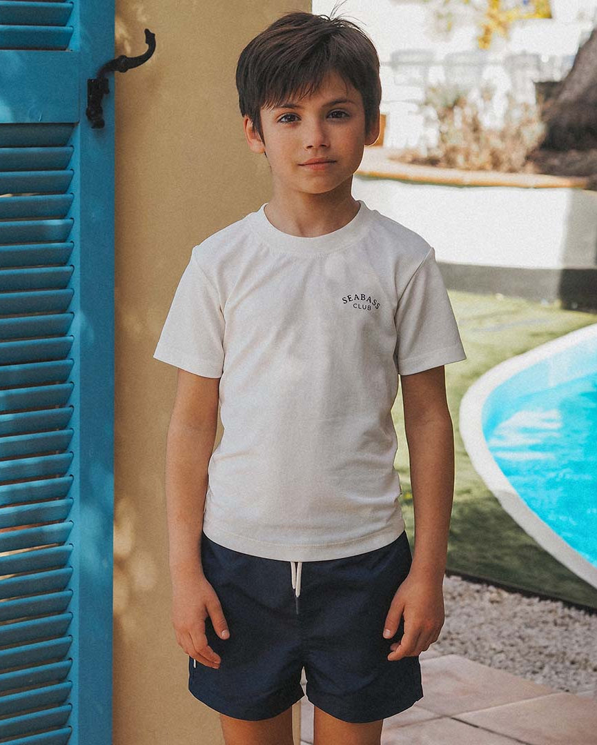 Boys UV Swim Short Navy Blue - solid