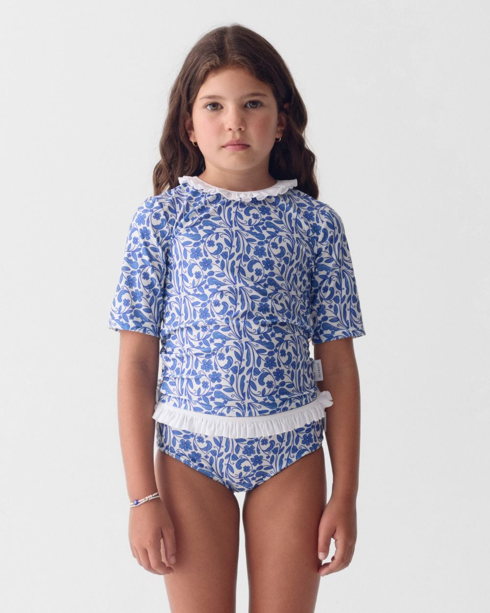 Girls UV Swim Set Ruffle Positano
