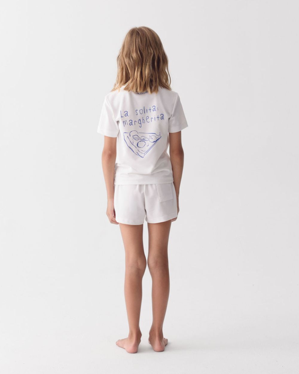 Kids UV Shorts Summer Flavours Positano White