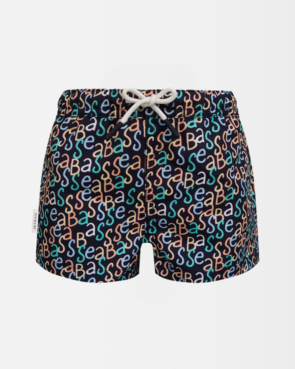 Boy UV Swim Short Hollywood - navy logo print