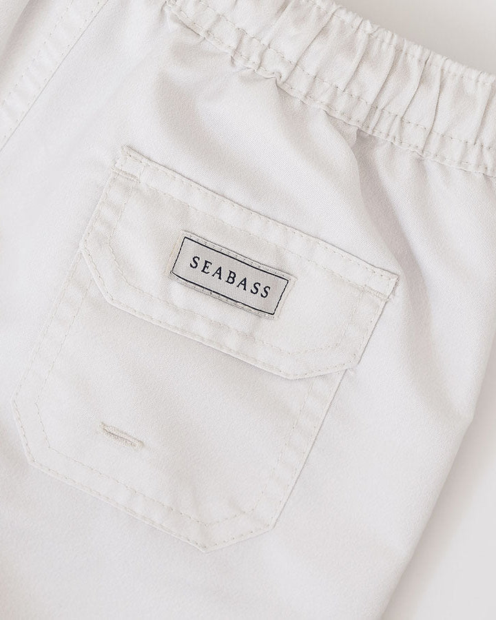 Boys UV Swim Short Pearl White - solid
