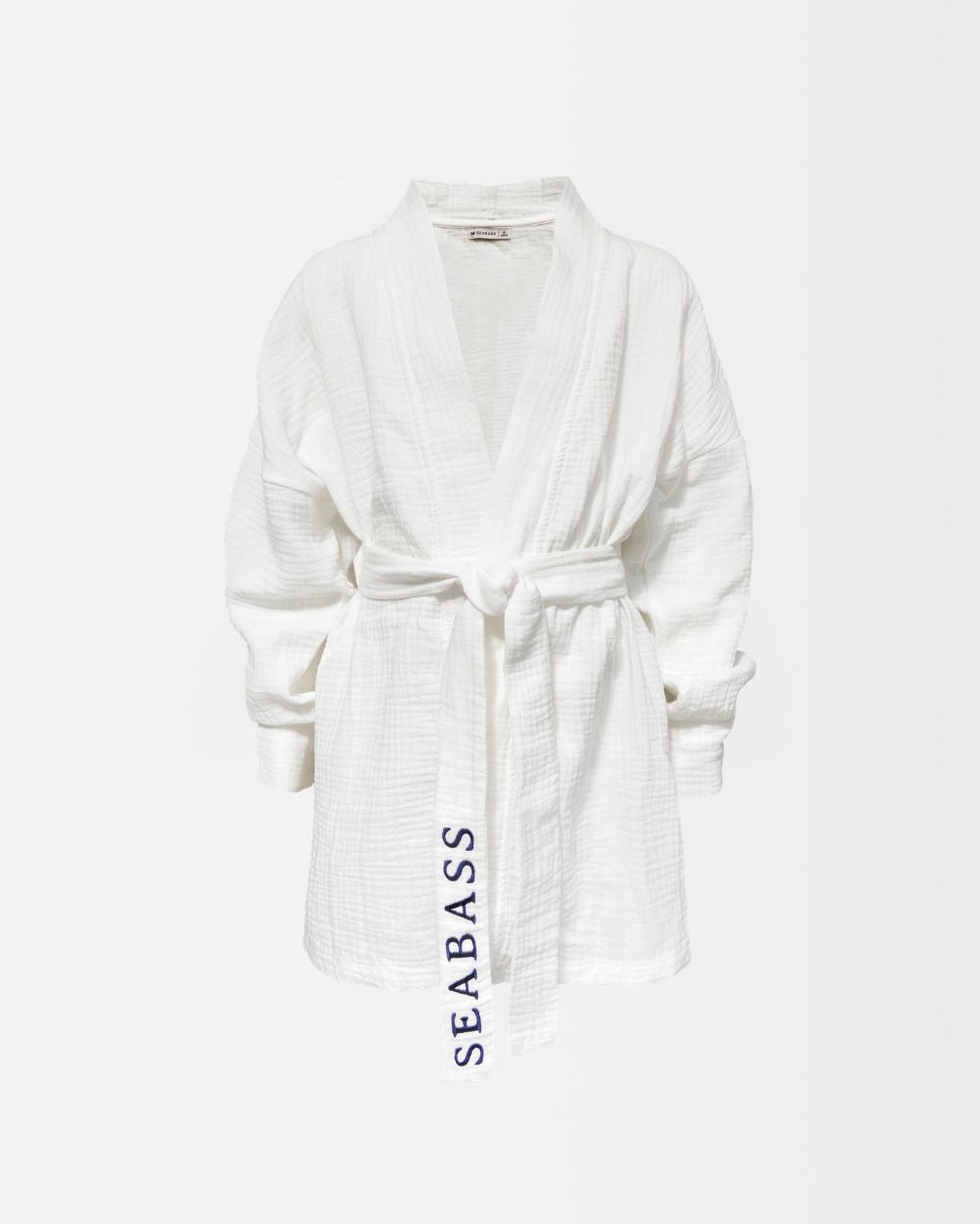 Girl Kimono - Organic Cotton Pearl White